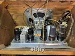 RARE Vintage General Electric C-103 Tube Radio 1950s Mahogany Case
