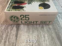 READ! Two vintage General Electric 25 Christmas light sets