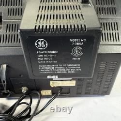 (READ) Vintage General Electric TV Radio Entertainment Center 7-7800A 9.5 RARE
