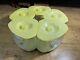 Rare 1930's General Electric G E Refrigerator Jars Lazy Susan Yellow Excellent