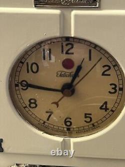 Rare 1930s Vintage Telechron General Electric Rare Refrigerator Clock