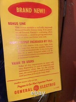 Rare Antique 1955 General Electric 750 W Light Bulb Bonus Line Demonstration Kit