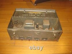 Rare Antique Vintage General Electric Tube Amp Amplifier & Mic Microphone