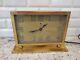 Rare General Electric Vtg Art Deco 1930s Electric Table, Desk Clock Solid Brass