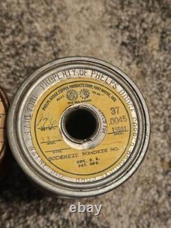 Rare VINTAGE Lot of 3 General Electric Formex Magnet Wire / Sodereze Bondeze