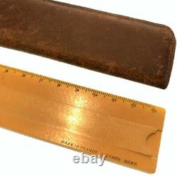 Rare Vintage GE General Electric Slide Rule Ruler Leather Cover Case France Marc