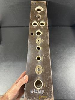 Rare Vintage GE Mazda Lamps Multi Socket Metal Panel Fixture Hard to Find