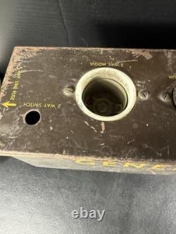 Rare Vintage GE Mazda Lamps Multi Socket Metal Panel Fixture Hard to Find