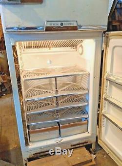 Rare Vintage General Electric (GE) Combination Custom Refrigerator / Freezer