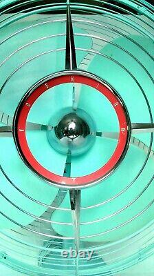 Rare mid-century teal Toshiba Oscillating fan