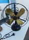 Restored General Electric Ge 12 Brass 3 Speed Fan Antique, 1918-1924 # 75423
