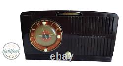 Ruby Red Vintage 1954 General Electric Model 556 AM Tube Radio