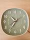 Russel Wright General Electric Vtg Ceramic Wall Clock Meadow Green Works