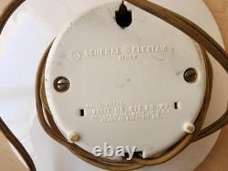 Russel Wright General Electric vtg Ceramic Wall Clock Meadow Green WORKS
