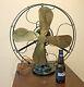 Stunning Antique Ge General Electric Oscillating Fan With16 Brass Blades Restored
