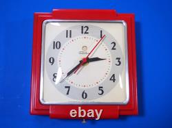 Telechron General Electric 1949-53 2H25 Red Clock Restored New Movement GE