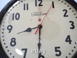 Telechron General Electric 1950s 15 Vintage School Clock GE Updated Quartz