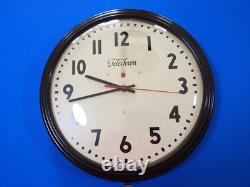 Telechron General Electric 1950s 15 Vintage School Clock GE Updated Quartz