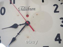 Telechron General Electric 1950s 15 Vintage School Clock GE Updated Quartz