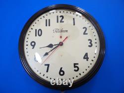 Telechron General Electric 1950s 15 Vintage School Clock GE Updated Quartz