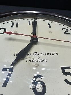 Telechron General Electric Bakelite School Wall Clock Model Number 1H1608