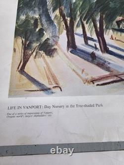 The Life in Vanport Vintage Art Prints circa 1944 Portland General Electric