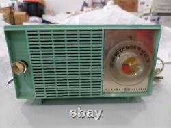 Turquoise 1959 General Electric Model T129 AM Vintage Radio Mid Century NICE