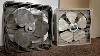 Two Vintage General Electric Box Fans