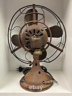 VINTAGE GE GENERAL 12 ELECTRIC FAN with BLADE CAGE UNTESTED