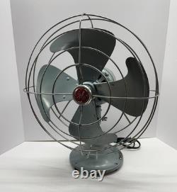 VINTAGE GE GENERAL ELECTRIC 3 SPEED VORTALEX OSCALLITING FAN Tested And Working