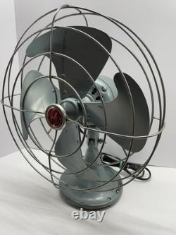 VINTAGE GE GENERAL ELECTRIC 3 SPEED VORTALEX OSCALLITING FAN Tested And Working