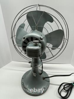 VINTAGE GE GENERAL ELECTRIC 3 SPEED VORTALEX OSCALLITING FAN Tested And Working