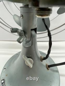 VINTAGE GE GENERAL ELECTRIC 3 SPEED VORTALEX OSCALLITING FAN Tested And Working