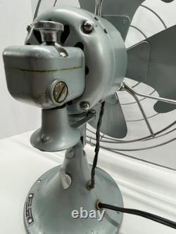 VINTAGE GE GENERAL ELECTRIC 3 SPEED VORTALEX OSCALLITING FAN Tested And Working