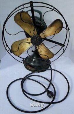 VINTAGE GENERAL ELECTRIC GE Oscillating Fan NP 16652 Form AE2 Type AOU 1920's