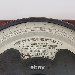 VINTAGE General Electric (GE) Thompson Indicating Wattmeter Type P WITH BOX