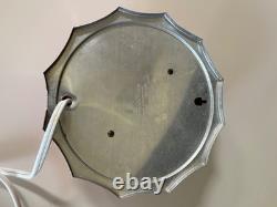 VINTAGE Mid-century General Electric Red Dot Wall Clock 8 RED Scalloped edge