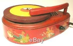 VIntage GENERAL ELECTRIC 78 rpm CHILDREN'S PHONOGRAPH restored amp & cartridge