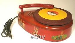 VIntage GENERAL ELECTRIC 78 rpm CHILDREN'S PHONOGRAPH restored amp & cartridge