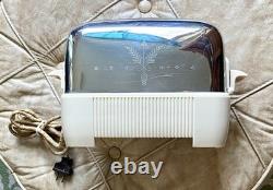 VTG 1940s MCM General Electric Ivory Bakelite Toaster Model 179T77 Cloth Cord
