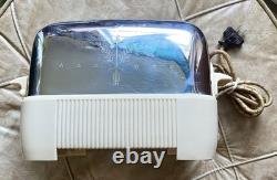 VTG 1940s MCM General Electric Ivory Bakelite Toaster Model 179T77 Cloth Cord