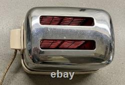 VTG 1940s MCM General Electric Ivory Bakelite Toaster Model 179T77 Cloth Cord