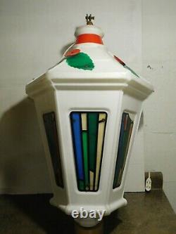 VTG 32 General Plastics Municipal City Lantern Blow Mold Christmas Yard Decor