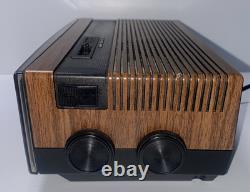 VTG Flip Clock AM/FM Radio Alarm 1984 General Electric Walnut 7-4305F WORKING