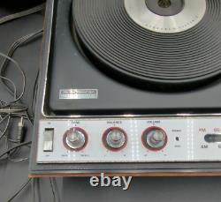 VTG General Electric Diamond Stylus Record Player Turntable & Radio withSpeakers