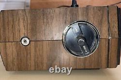 VTG General Electric Flip Clock Alarm Clock Radio GE Glowing Numbers 7-4333