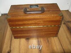 VTG General Electric GE Marketing Section Turbine Wood Case Salesman Sample