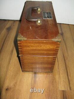 VTG General Electric GE Marketing Section Turbine Wood Case Salesman Sample