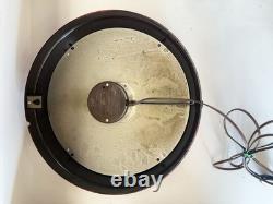 VTG Red 14.5 General Electric Telechron School Clock Model 1HA1612 USA Bakelite
