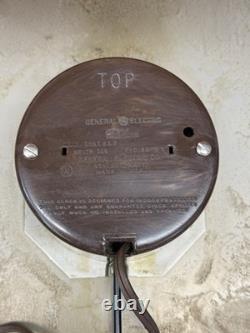 VTG Red 14.5 General Electric Telechron School Clock Model 1HA1612 USA Bakelite